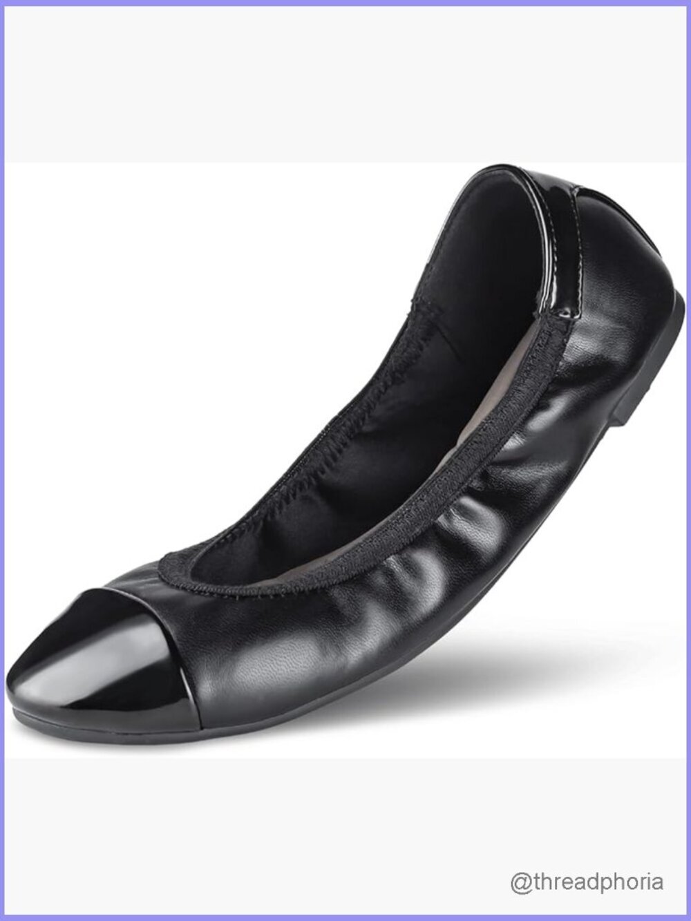Slip on Ballet Flats Round Toe Casual Walking Shoes Memory Foam